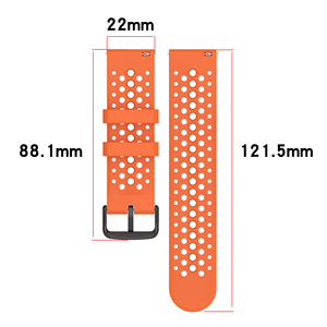 BEEFLYPOWER <span class=keywords><strong>Bracelet</strong></span> de remplacement en silicone souple respirant en maille officiel de 22 mm pour Amazfit Active Max - Product Image 4