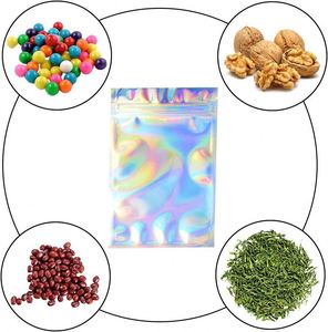 Factory Price Custom Printed Logo Transparent Laser Plastic Packaging Zipper Jewelry <b>Bag</b> - Product Image 4
