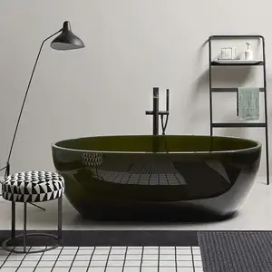 Chaise de salle de bain en résine transparente, design de luxe