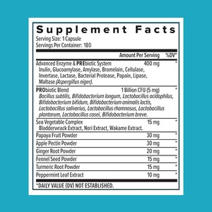 Sindirim bağırsak sağlık kapsülleri için OEM sindirim enzimleri kapsüller prebiyotikler ve probiyotikler takviyesi - Product Image 3