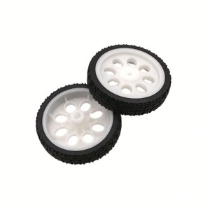 ล้อหุ่นยนต์ DIY ยาง TT มอเตอร์หุ่นยนต์ รถอัจฉริยะ แพลตฟอร์มรถ ของเล่นออกแบบอิเล็กทรอนิกส์ 521 - Product Image 2