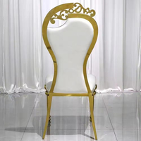 Chaise de mariée trône du roi en or Offre Spéciale chaise d'événement de luxe pour banquet de mariage