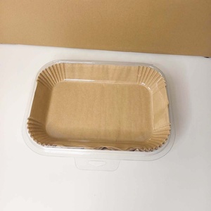 300 pièces 20.5x14cm 8 \ "Rectangle parchemin antiadhésif plats de cuisson casseroles bols en papier jetables pour friteuse à air <span class=keywords><strong>four</strong></span> à convection - Product Image 4