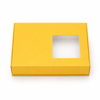 Boîtes cadeaux personnalisées en papier coloré vif avec couvercle transparent, cartons rigides pour kits de présentation de savons faits main