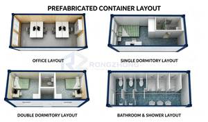 <span class=keywords><strong>Casa</strong></span> Container Modulare <span class=keywords><strong>da</strong></span> 20 Piedi, Combinazione Flessibile Prefabbricata per Uso Residenziale e Ufficio - Product Image 6