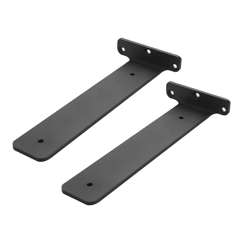 Factory Price Hidden Invisible Black Metal T shape Shelf Bracket Wall Mounted Bracket Hardware Supports