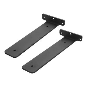 <span class=keywords><strong>Precio</strong></span> <span class=keywords><strong>de</strong></span> fábrica Oculto Invisible Metal negro Soporte <span class=keywords><strong>de</strong></span> estante en forma <span class=keywords><strong>de</strong></span> T Soporte montado en la pared Soportes <span class=keywords><strong>de</strong></span> hardware - Product Image 1