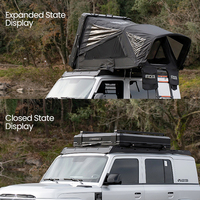 Carpa de Techo Automática para 3 Personas Ada Overland, Carcasa Rígida de Aluminio, Lona Impermeable, para Campamento al Aire Libre