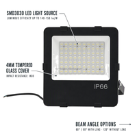 Projecteur LED extérieur IP66, vente directe d'usine