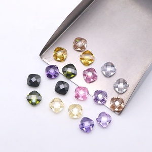 Yingma joyería piedra <span class=keywords><strong>de</strong></span> circón sintético doble tortuga cara cojín corte varios <span class=keywords><strong>colores</strong></span> rosa Amarillo Blanco CZ gemas - Product Image 2