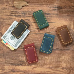 <span class=keywords><strong>Portafoglio</strong></span> con fermasoldi magnetico in pelle personalizzato con fermasoldi fatti a mano <span class=keywords><strong>e</strong></span> <span class=keywords><strong>porta</strong></span> <span class=keywords><strong>carte</strong></span> di credito <span class=keywords><strong>monete</strong></span> da visita per regalo - Product Image 1