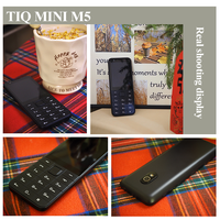 Téléphone portable TIQ MINI M5 US double SIM, écran tactile, clavier, 3+32 Go, Google Play, MTK6761, Android 13