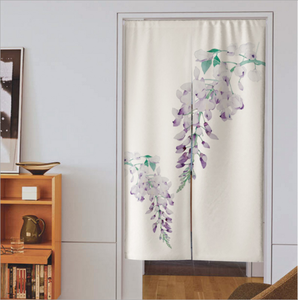 Cortina Decorativa con Estampado de Lino, Cortina de Lujo para Cafetería, Cocina, Baño, Cortina para Puerta Colgante - Product Image 3