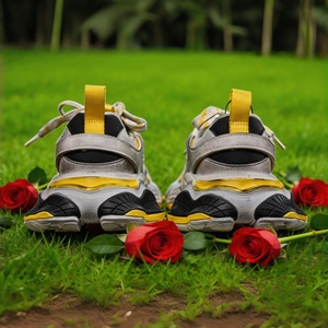 Chaussures de sport décontractées haut de gamme pour hommes et femmes, en cuir véritable, respirantes, épaisses, à lacets, imperméables et tendance - Product Image 3