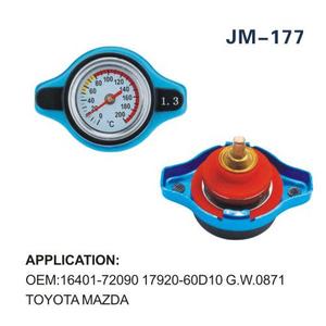Bouchon de radiateur JM-177 avec manomètre 1,3 bar pour Toyota Mazda OEM 16401-72090 - Product Image 1