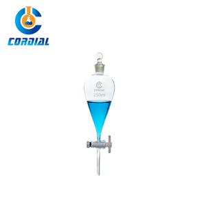 Funil de Separação de Vidro Borossilicato 3.3 CORDIAL com Válvula de Vidro ou PTFE para Extração em Laboratório - Product Image 4