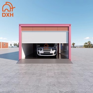 DXH Usine de Chine 20 pieds Structure en acier Panneau sandwich Panneau isolé Préfabriqué Container <span class=keywords><strong>Garage</strong></span> <span class=keywords><strong>Carport</strong></span> <span class=keywords><strong>avec</strong></span> <span class=keywords><strong>toit</strong></span> <span class=keywords><strong>plat</strong></span> - Product Image 4