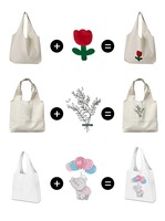 Tas Kanvas Murah Grosir untuk Fashion, Tas Tote Katun Polos, Ukuran Kustom, Logo Cetak, Tas Belanja Warna-warni, Tas Travel