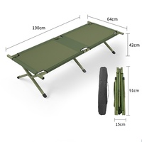 Lit pliant en métal léger de haute qualité Portable moderne cadre en acier civière de lit pour chambre Camping en plein air