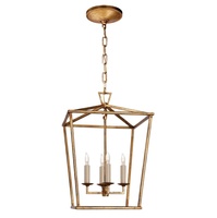 Lustre suspendu YH de style américain en laiton doré et noir, design lanterne élégant pour la maison, ampoule E26, vente en gros