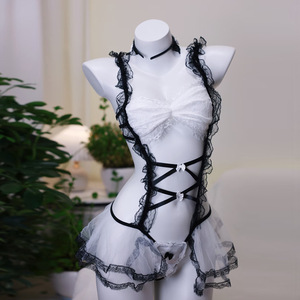 Moments intimes sexy, vêtements de nuit haut de gamme, lingerie coquine et séduisante, lingerie féminine de style abstinence, érotique - Product Image 1