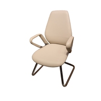 Chaise de conférence visiteur haut de gamme ergonomique moderne de luxe à dossier moyen mobilier de bureau pour invité