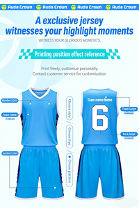 Nouvel ensemble d'uniformes de basketball 2025 au design optimal, respirant, à séchage rapide et anti-humidité, personnalisable, 100 % polyester pour - Product Image 4