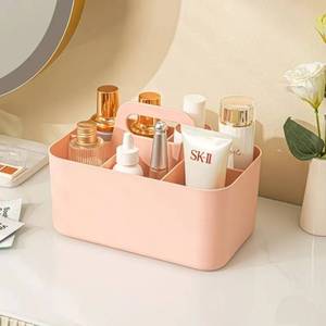 Caja de almacenamiento de cosméticos, organizador de escritorio de gran capacidad de Material PP para productos de maquillaje y cuidado de la piel - Product Image 1
