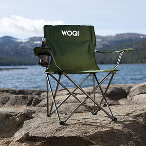 كرسي معدني قابل للطي خفيف الوزن سهل الطي عالي الجودة للتخييم في الهواء الطلق من WOQI للاستخدام في المتنزه والصيد والحدائق - Product Image 5