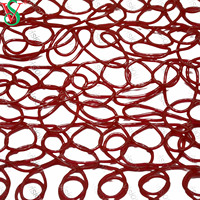 Décoration extérieure de Noël Motif Matériau léger Résistance aux UV 1*10m Irrégulier 2.5cm Ouverture PVC Net Tapis