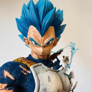 Figurine d'anime en PVC Super <span class=keywords><strong>Saiyan</strong></span> Vegeta à <span class=keywords><strong>3</strong></span> têtes mobiles, 47 cm, modèle de jouet en PVC, style dessin animé unisexe - Product Image 2