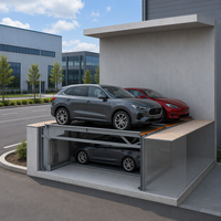 Équipement de stationnement pour un seul véhicule : Élévateur de garage à deux colonnes pour sous-sols, idéal pour les familles multi-véhicules