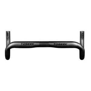 Factory Direct Sale Toseek Zxb-Two External line Black Matte 31.8mm 380/400/420/440mm Road Bike Carbon Handlebar Aero For Road b