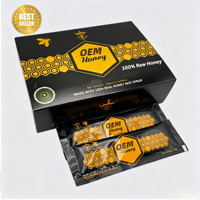 Coffrets cadeaux de miel aux herbes VIP les plus vendus - Miel naturel en vrac dans un emballage PE, comprenant 12 sachets