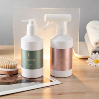 Flacon pulvérisateur en verre écologique rechargeable de 350 ml à épaule inclinée, récipient recyclable pour spray domestique et nettoyant ménager