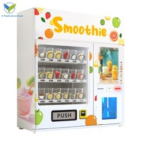 Distributeur automatique de smoothies multifonctionnel 24h/24, commande par scan, service en libre-service, boissons fraîchement pressées, vente directe