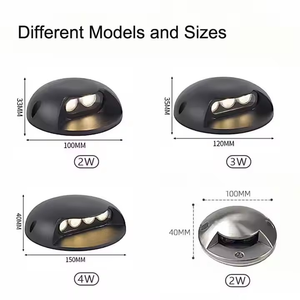 Étape mur chemin lumière couleur unique 3w à 9w étape mur encastré lumière LED couleur unique meilleure qualité prix de gros - Product Image 2