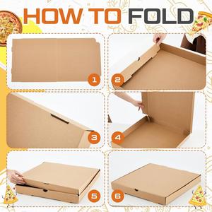 Caja de Pizza de Cartón Corrugado Ecológica con Logotipo Personalizado, Cierre Magnético, Reciclable para Empacar Pizza - Product Image 3