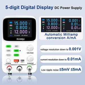 Kauiqu Độ chính xác cao DC cung cấp điện 30V 5A 1500W 0.001V 0.01mA Độ phân giải vi đo lường hiện tại 10μa cho R & D Pin kiểm tra - Product Image 5