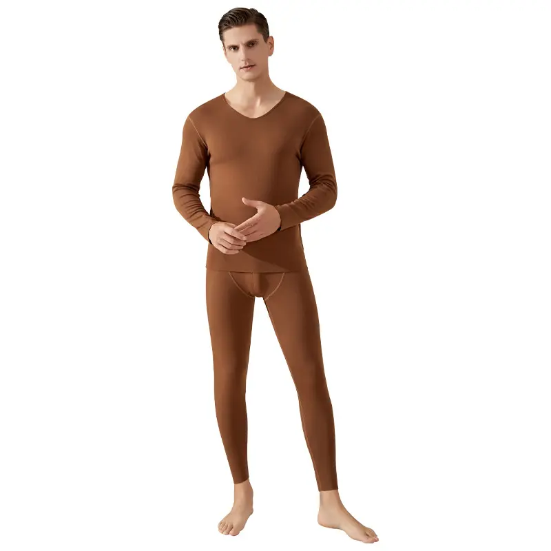 custom men's winter thick long johns underwear with Dralon material