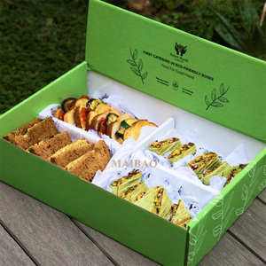 Personnalisé grand écologique kraft carton <span class=keywords><strong>brunch</strong></span> pâturage boulette de viande restauration <span class=keywords><strong>plateau</strong></span> <span class=keywords><strong>plateau</strong></span> à <span class=keywords><strong>emporter</strong></span> emballage alimentaire boîtes à lunch - Product Image 4