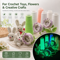 Fil photoluminescent pour le crochet, le tricot, les loisirs créatifs et les jouets, fabriqué en usine, OEM ODM
