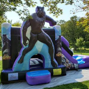 Blackpanther Blow Up Castle Tan rebotando 1 pieza Casa de rebote inflable Black Panther - Product Image 1