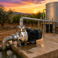 Pompe centrifuge haute pression avec turbine et carter en acier inoxydable pour système d'alimentation en eau de chaudière, logo et emballage personnalisés