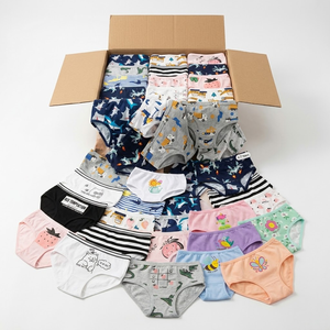 Sous-vêtements imprimés pour enfants, caleçons, boxers, motifs de dinosaures spatiaux, voitures, dessins animés, tailles assorties, garçons, filles, lot en gros - Product Image 2