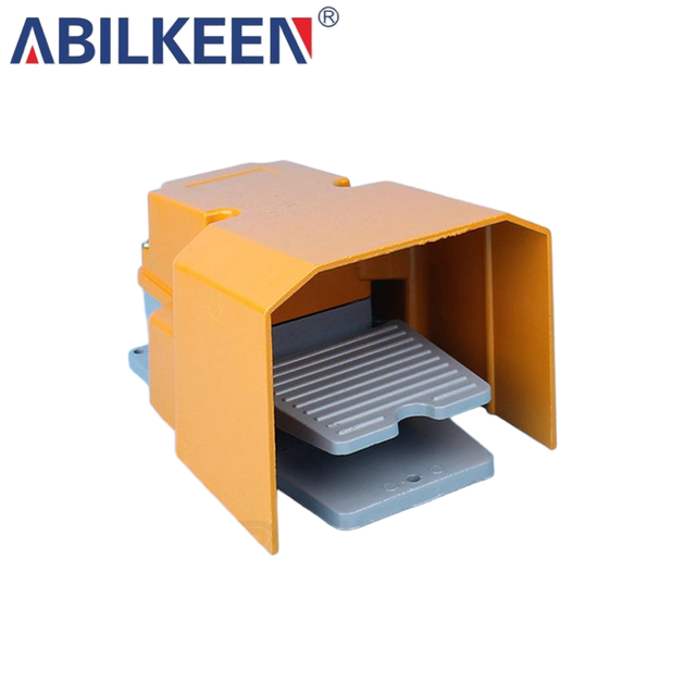 IP67 Dual Pedal Safety Foot Switch Momentary 15A 250V Eavy Duty Aluminum, Medical and Industrial Grade for Emergency Stop