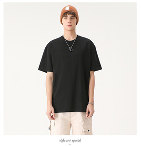 Camiseta Clásica de Corte Regular para Hombre, de Algodón Suave de Alta Calidad, Color Sólido, Estilo Básico para Todas las Temporadas - Product Image 4