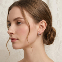 Boucles d'oreilles de luxe en argent à clipser pour femmes, invisibles et indolores, en forme de spirale anti-moustiques, vente directe usine, livraison rapide 2026