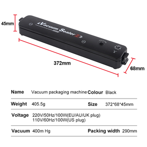 เครื่องซีลสูญญากาศสำหรับใช้ในครัวเรือน 220V ปลั๊ก EU พร้อมถุงบรรจุอาหารสูญญากาศ อุปกรณ์เก็บอาหารในครัว - Product Image 5