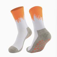 Chaussettes de sport mi-mollet en jersey de coton peigné pour hommes, anti-humidité, anti-odeur, antidérapantes, emballées pour la course à pied